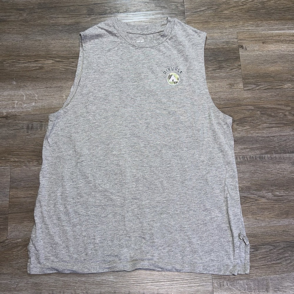 Airwalk Gray Sleeveless Muscle Tank Top Mens Medium Circular Graphic Logo